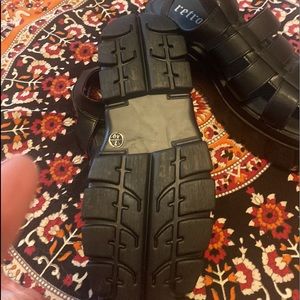 Chunky platform sandals never worn just tried on no tags